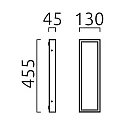 Helestra SCALA LED Wall luminaire IP44 stainless steel