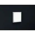 Helestra LED Außenwandleuchte SCALA, IP44, 32 x 32cm, 27W 3000K 1790lm, Acryl-Diffusor, edelstahl