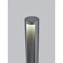 Helestra Pollerleuchte SKY, IP65, 75cm, Lichtaustritt 1-seitig, direkt / indirekt, 12W 3000K 760lm, CRi >90, schaltbar, graphit