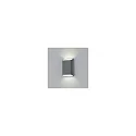 Helestra LED Außenwandleuchte TOCO, IP54, eckig, direkt / indirekt, 12W 2700K 880lm, CRi >90, dimmbar, graphit