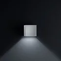 LED Außenwandleuchte SIRI 44, IP54, eckig, Up/Down, verstellbar, 7W 3000K 390lm, CRi >90, dimmbar, mattnickel eloxiert