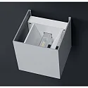 Helestra LED Außenwandleuchte SIRI 44-L, IP54, eckig, Up/Down, verstellbar, 15W 3000K 850lm, CRi >90, dimmbar, mattschwarz