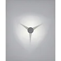 Helestra outdoor wall luminaire SKY indirect IP54, graphite 
