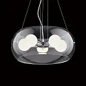 Ideal Lux Pendelleuchte AUDI-10 SP5, 5-flammig, E27, 60W, Transparent