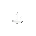 Ideal Lux Pendant luminaire GLORY SP5 D60, 5 flames, Ø 60cm, E27, white