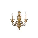 Wall luminaire DORA AP2, 2 flames, E14, antique gold
