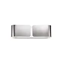 Wandleuchte CLIP AP2 SMALL ARGENTO, 2-flammig, E27, Chrom