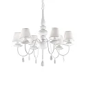 Chandelier BLANCHE SP6, 6 flames, E14, white