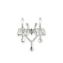 Wall luminaire FLORIAN AP2, 2 flames, E14, chrome
