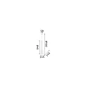 Ideal Lux Pendant luminaire FLUT SP1 BIG, E27, white
