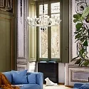 Chandelier CASANOVA SP8, 8 flames, E14, white