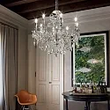 Ideal Lux Kronleuchter GIOCONDA SP8, 8-flammig, E14, Silber