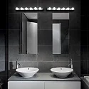 Ideal Lux Wandleuchte / Spiegelleuchte PRIVÈ AP6, 6-flammig, E14, Chrom