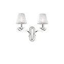 Wall luminaire PEGASO AP2, 2 flames, E14, white