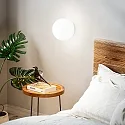 Ideal Lux Wall luminaire MAPA BIANCO AP1 D30, E27, Ø 30cm, white