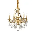 Chandelier GIOCONDA SP6, 6 flames, E14, gold