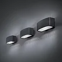Ideal Lux Outdoor Wandleuchte ANDROMEDA, Breite: 22cm, 1xE27, IP55, schwarz