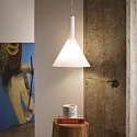 Ideal Lux Pendelleuchte COCKTAIL SP1 BIG, 1-flammig, E27, weiß
