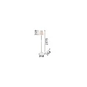 Ideal Lux Stehleuchte QUEEN PT1, E27, gold