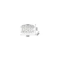 Ideal Lux Ceiling luminaire MOONLIGHT PL15, 15 flames, G9, 40W, chrome