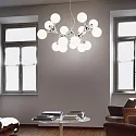 Ideal Lux Pendant luminaire NODI BIANCO SP15, 15 flames, E14, chromee