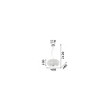 Ideal Lux pendant luminaire PASHA SP6 6 flames E14 IP20, gold