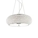 pendant luminaire PASHA SP10 10 flames E14 IP20, chrome