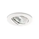 Recessed light SWING, IP20, Ø 8.2cm, GU10 max. 50W, zinc casing, adjustable, white