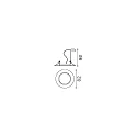 Ideal Lux Recessed light SWING, IP20, Ø 8.2cm, GU10 max. 50W, zinc casing, adjustable, white