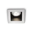 Einbau-Downlight FUNKY, IP20, 9 x 9cm, GU10 max. 50W, Aluminium / Reflektor schwarz