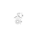 Einbauspot BLUES ROUND, IP20, Ø 9.5cm, GU10 max. 50W, Aluminium