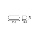Ideal Lux Wall luminaire GIOVE AP1, E27, black