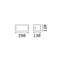 Ideal Lux Wandleuchte REX-2 AP1, E27, Anthrazit
