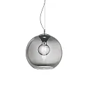 Pendant luminaire NEMO FUME\' SP1 D30, E27, Ø 30cm, smoked glass