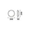 Ideal Lux Outdoor luminaire LUCIA-1 AP1 Wall luminaire, 1 flame, E27, black