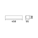 Ideal Lux Outdoor Wandleuchte ANDROMEDA, Breite: 45cm, 2x E27, IP55, schwarz