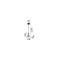 Ideal Lux Pendant luminaire OIL-1 SP1, E27, concrete