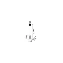 Ideal Lux Pendelleuchte OIL-2 SP1, E27, Beton