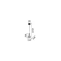 Ideal Lux Pendant luminaire OIL-3 SP1, E27, concrete