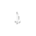Ideal Lux Pendant luminaire OIL-4 SP1, GU10, 50W, concrete