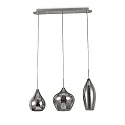 Pendant luminarie SOFT SB3, 3 flames, G9, 40W, smoked glass