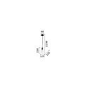 Ideal Lux Pendelleuchte EDISON SP1, E27, 60W, Schwarz