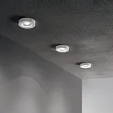 Ideal Lux Einbauspot BLUES ROUND, IP20, Ø 9.5cm, GU10 max. 50W, Aluminium, Weiß
