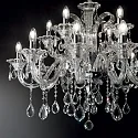 Ideal Lux Chandelier COLOSSAL SP15, 15 flames, E14, transparent