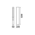 Ideal Lux Outdoor Wegeleuchte MERCURIO PT1, G9 max. 40W, Anthrazit