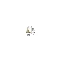 Ideal Lux Wandleuchte CHALET AP2, 2-flammig, E14, beige