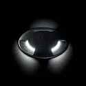 Ideal Lux Boden-Einbauleuchte LANDING PT BIG, IP67 IK10, Ø 14.5cm, GX53 (inkl.), befahrbar bis 5t, Harz, schwarz