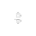 Ideal Lux LED Boden-Einbauleuchte CECI SQUARE FI1 BIG, IP67 IK10, 15.5 x 15.5cm, GX53 (inkl.), befahrbar bis 5t, Harz, schwarz