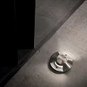 LED Boden-Einbauleuchte ROCKET-1 PT, IP65 IK08, Abstrahlung 1-seitig, CRi 90, begehbar, Stahl gebürstet / Pyrexglas