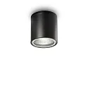 Outdoor Aufbau-Downlight GUN, IP44 IK06, Ø 11cm, GU10, Aluminium / Pyrexglas, schwarz